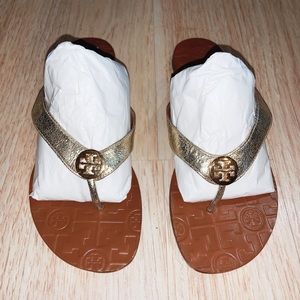 Tory Burch Gold Thora Sandals